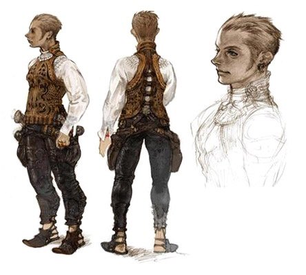 Balthier character sketches