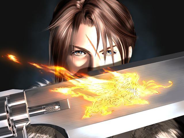 Squall's gunblade closeup